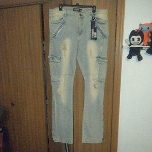 Politics LT Vintage Wash Stacked Jeans